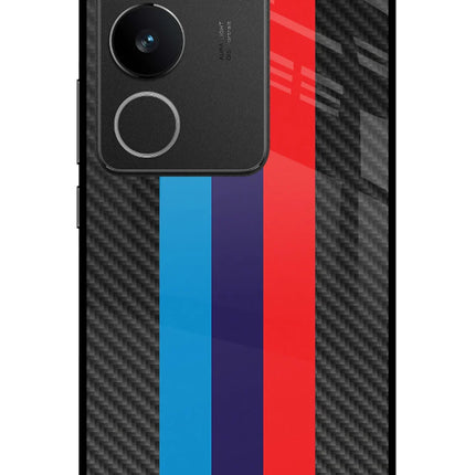 BMW Stripes Pattern Vivo V29/V29 Pro Glass Case