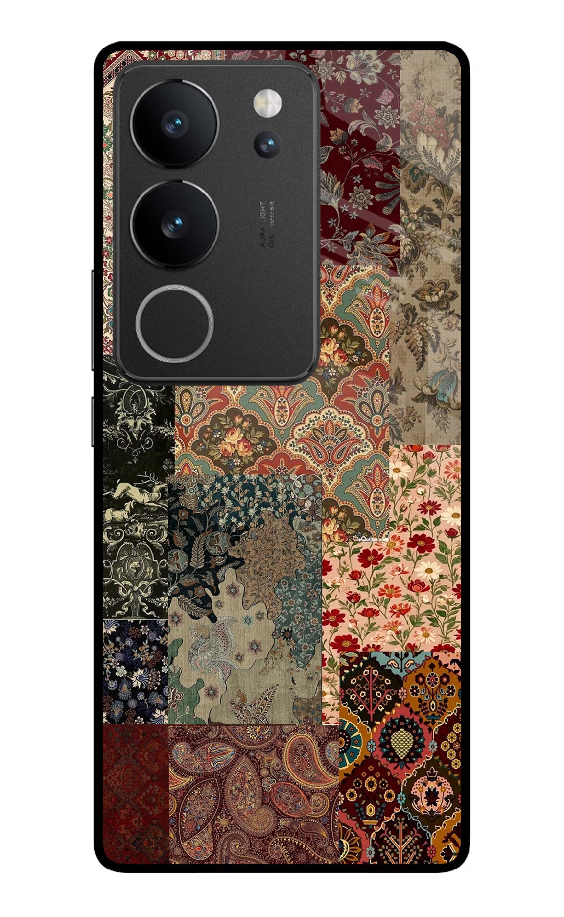 Desi Print Vivo V29/V29 Pro Glass Case Back Cover by Casekaro