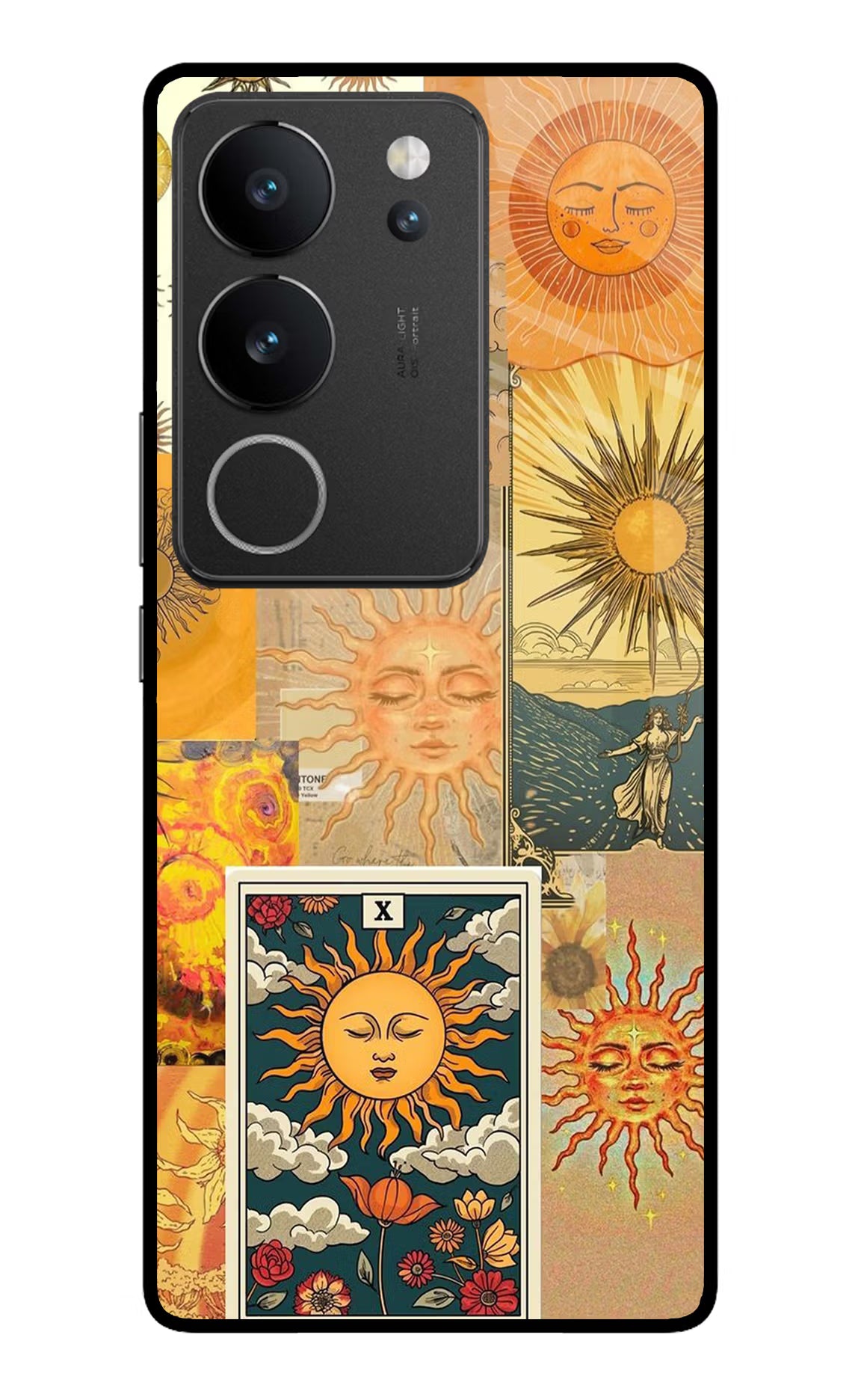 Sun Vivo V29/V29 Pro Glass Case Back Cover by Casekaro