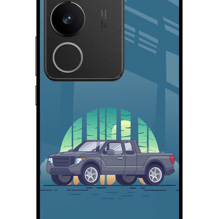 Retro Garage Vibe Vivo V29/V29 Pro Glass Case