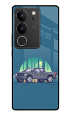 Retro Garage Vibe Vivo V29/V29 Pro Glass Case