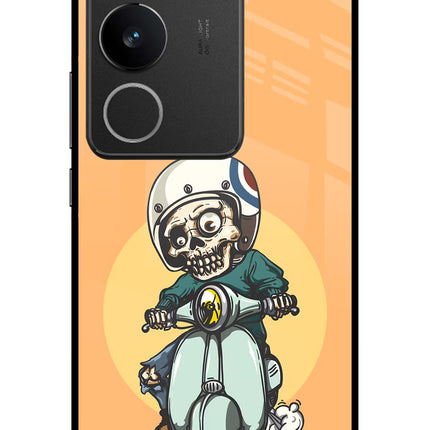 Undead Biker Vivo V29/V29 Pro Glass Case