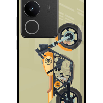 Vertical Speedster Vivo V29/V29 Pro Glass Case