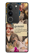 Gemini Zodiac Vivo V29/V29 Pro Glass Case