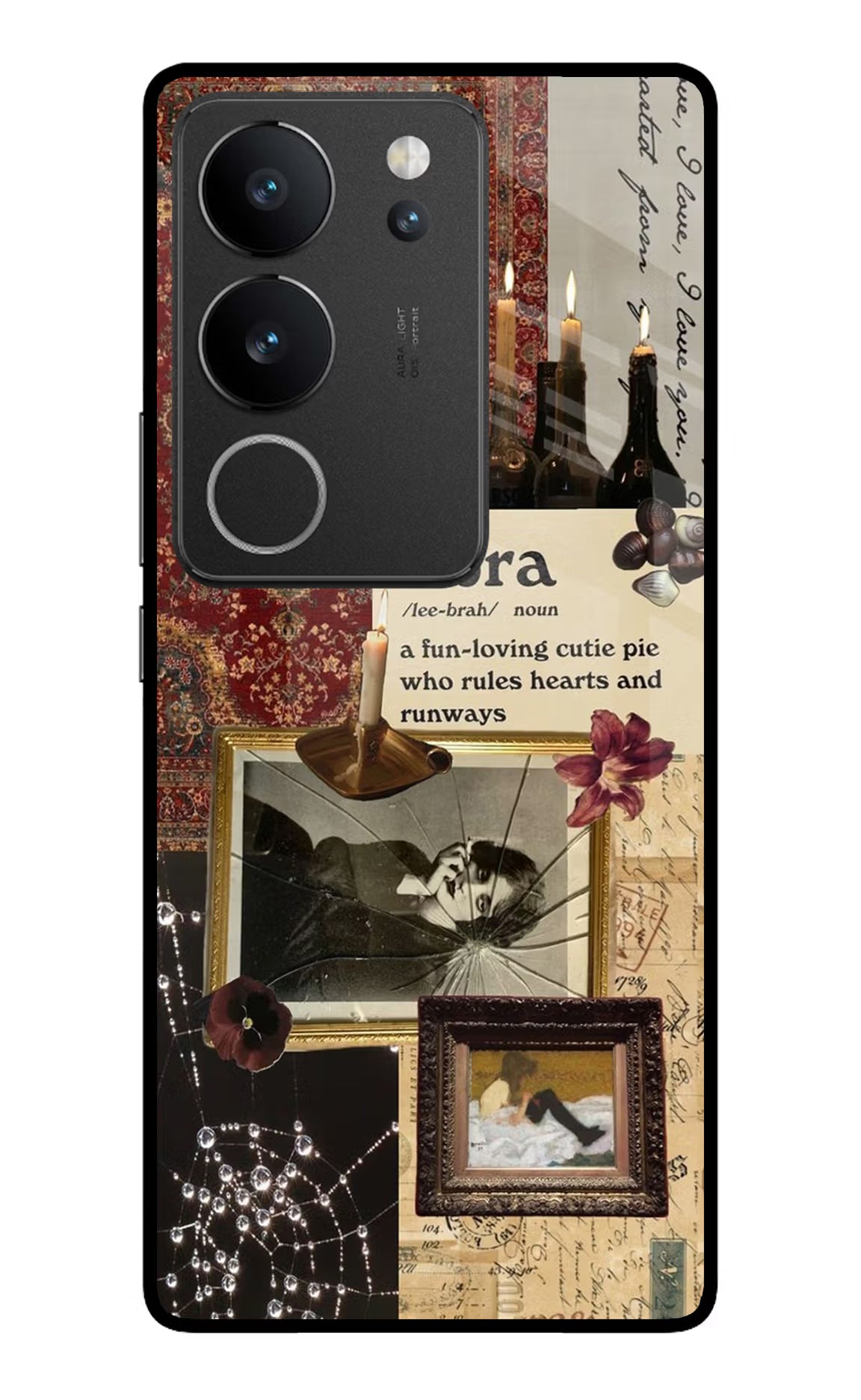 Libra Zodiac Vivo V29/V29 Pro Glass Case Back Cover by Casekaro