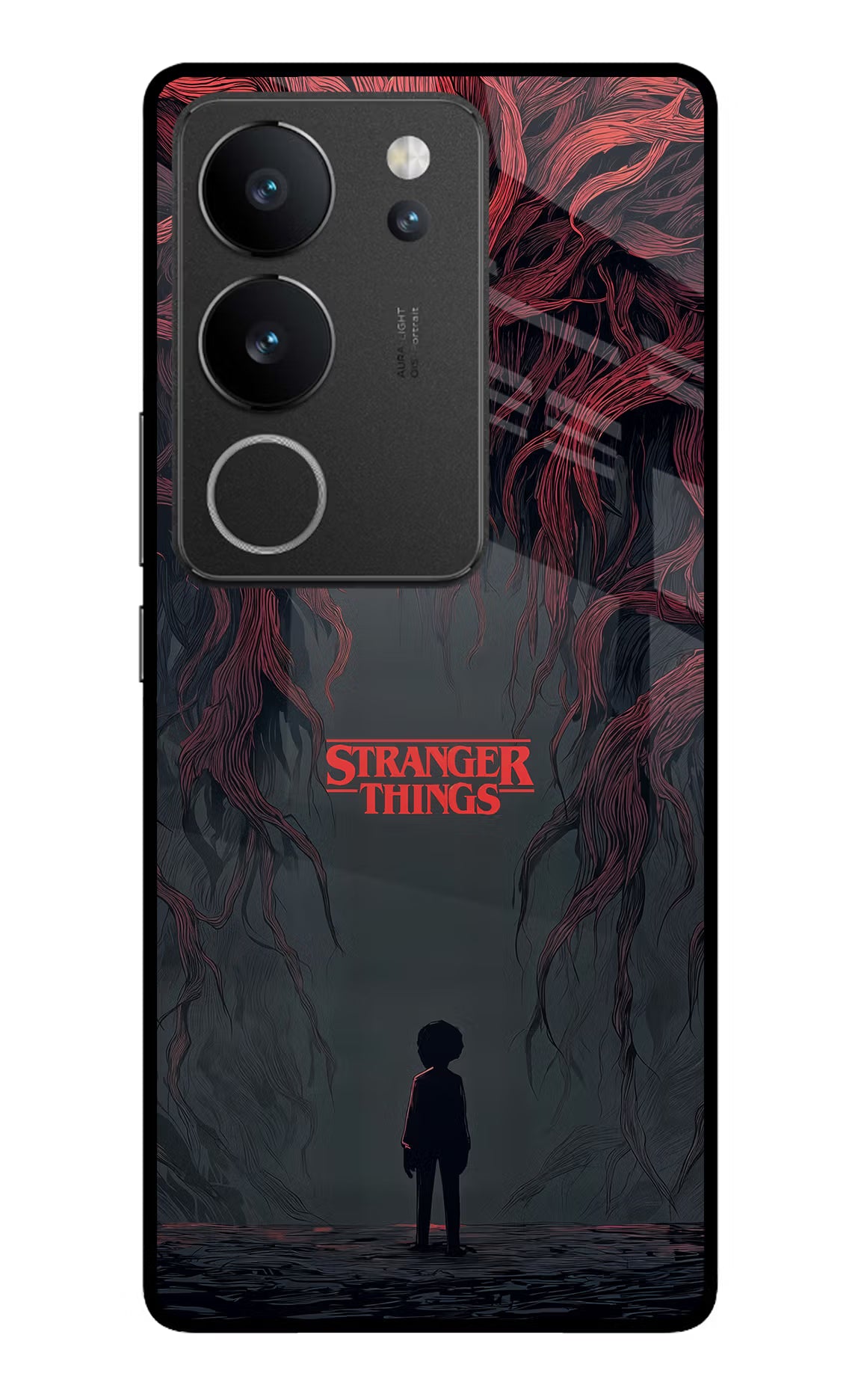 Ordinary Things Dark Side Vivo V29/V29 Pro Glass Case Back Cover by Casekaro