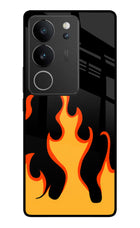 Fired Up – Black Vivo V29/V29 Pro Glass Case