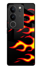 Side Sweep Flames Vivo V29/V29 Pro Glass Case