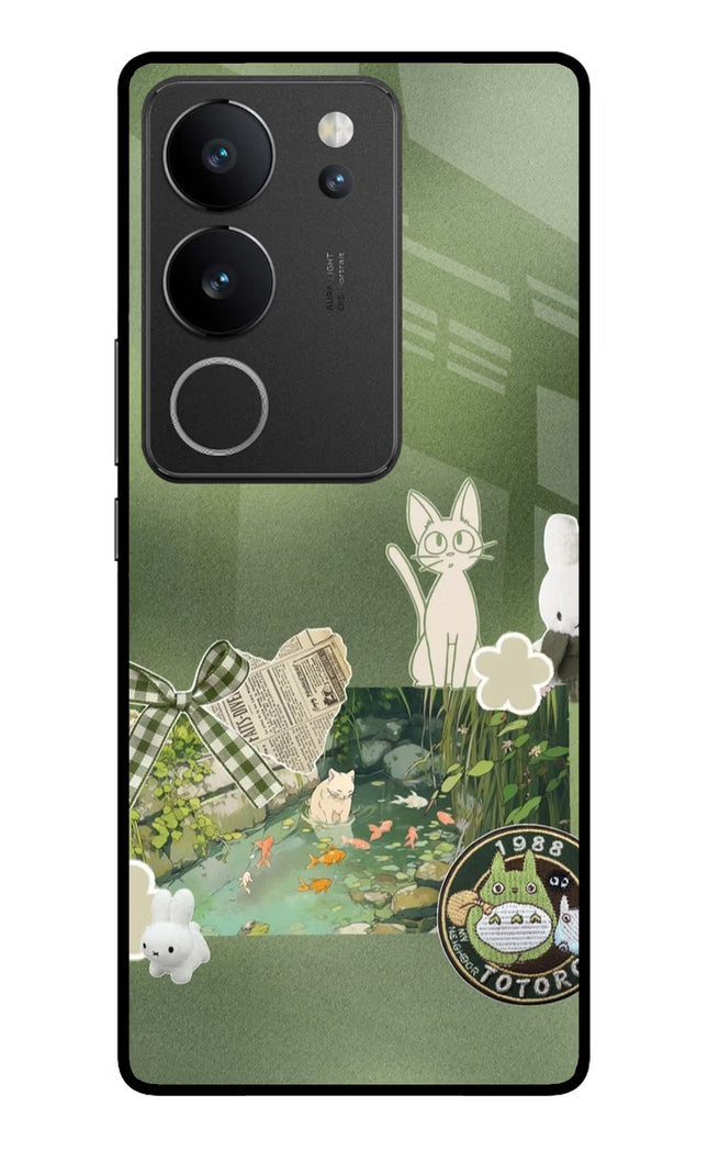 Aesthetic anime Vivo V29/V29 Pro Glass Case
