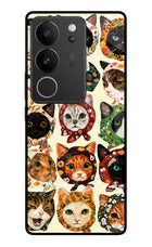 Cool Cat Vivo V29/V29 Pro Glass Case