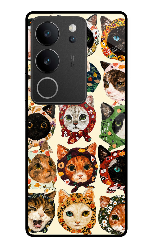 Cool Cat Vivo V29/V29 Pro Glass Case