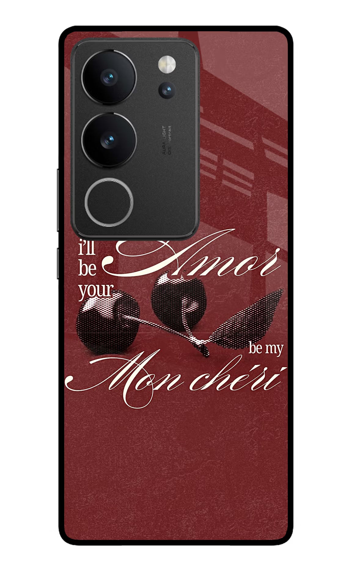 Velvet Cherry Vivo V29/V29 Pro Glass Case