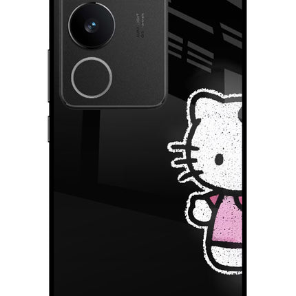 Kitty Charm Vivo V29/V29 Pro Glass Case