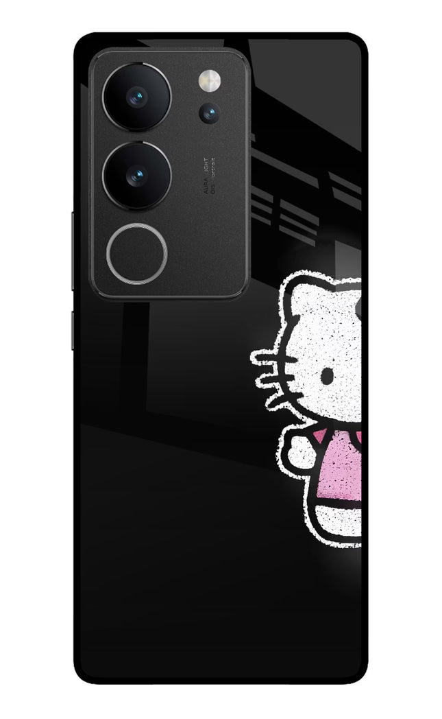Kitty Charm Vivo V29/V29 Pro Glass Case