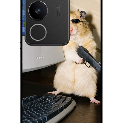 Hacker Hamster Vivo V29/V29 Pro Glass Case