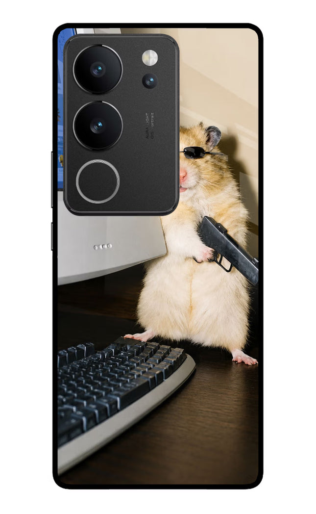 Hacker Hamster Vivo V29/V29 Pro Glass Case