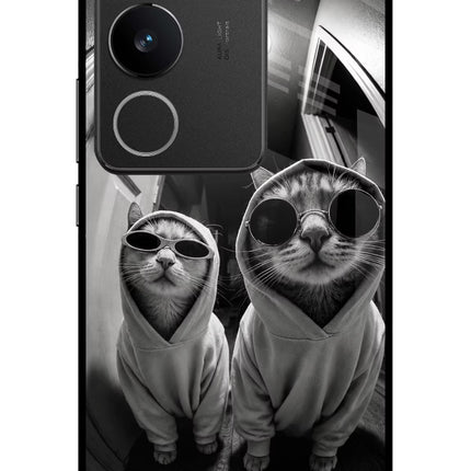 Hood Cats Vivo V29/V29 Pro Glass Case