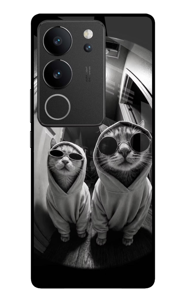 Hood Cats Vivo V29/V29 Pro Glass Case