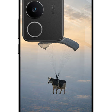 Skydiving Cow Vivo V29/V29 Pro Glass Case