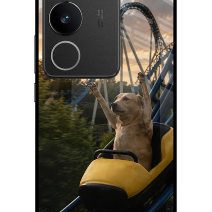 Rollercoaster Dog Vivo V29/V29 Pro Glass Case