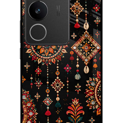 Boho Noir Vivo V29/V29 Pro Glass Case