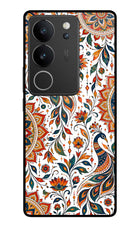 White Mayura Vivo V29/V29 Pro Glass Case