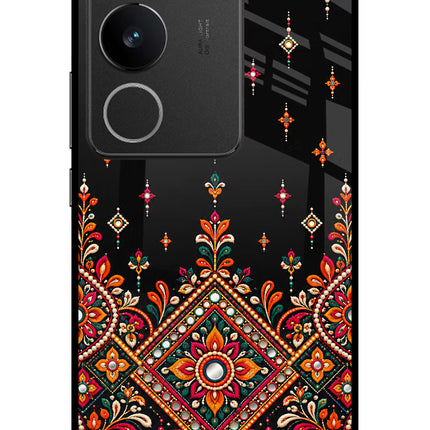 Noir Mehfil Vivo V29/V29 Pro Glass Case
