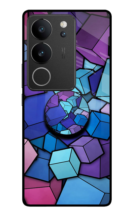 Cubic Abstract Vivo V29/V29 Pro Glass Case