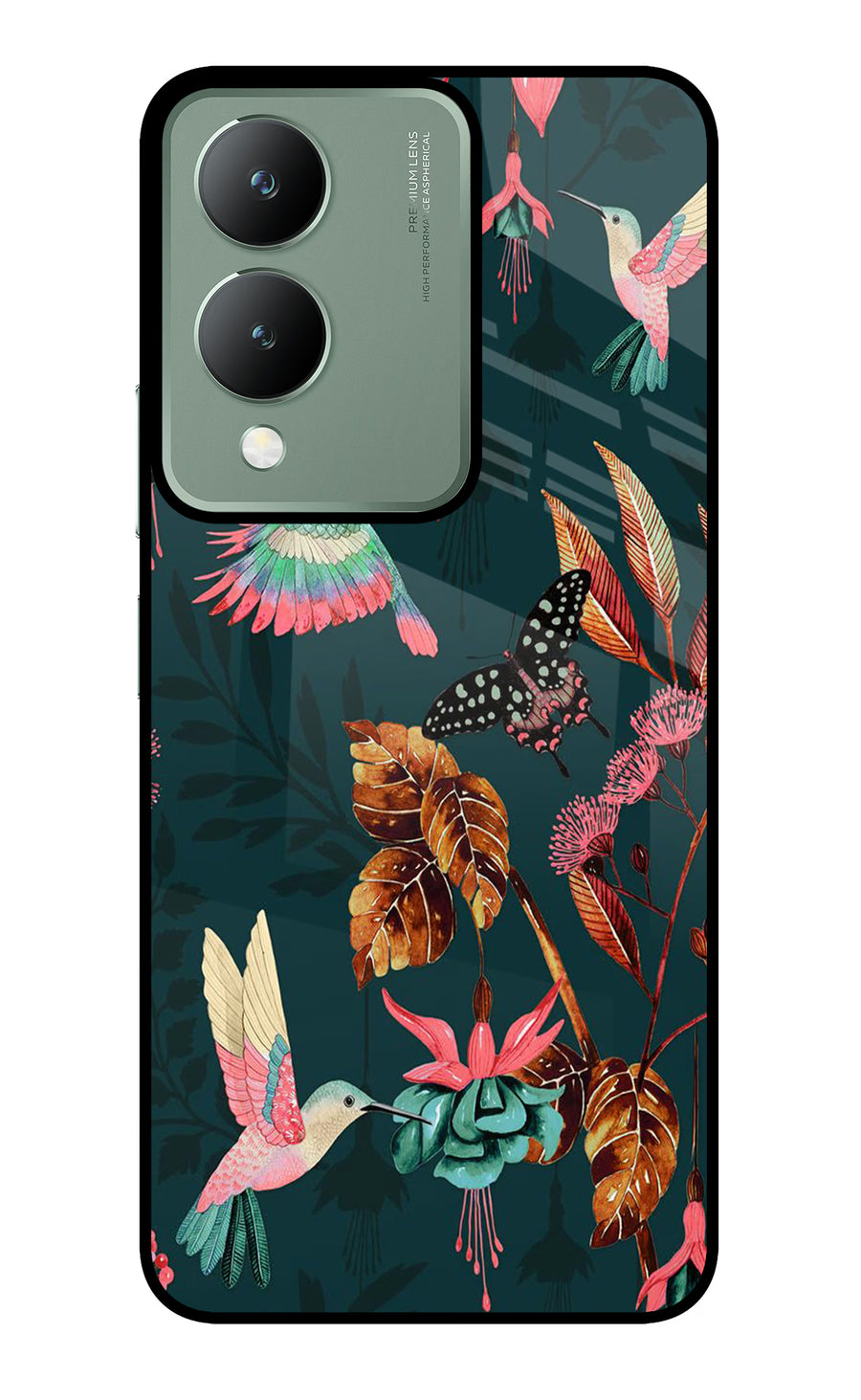 Birds Vivo Y17s Back Cover, Glass case