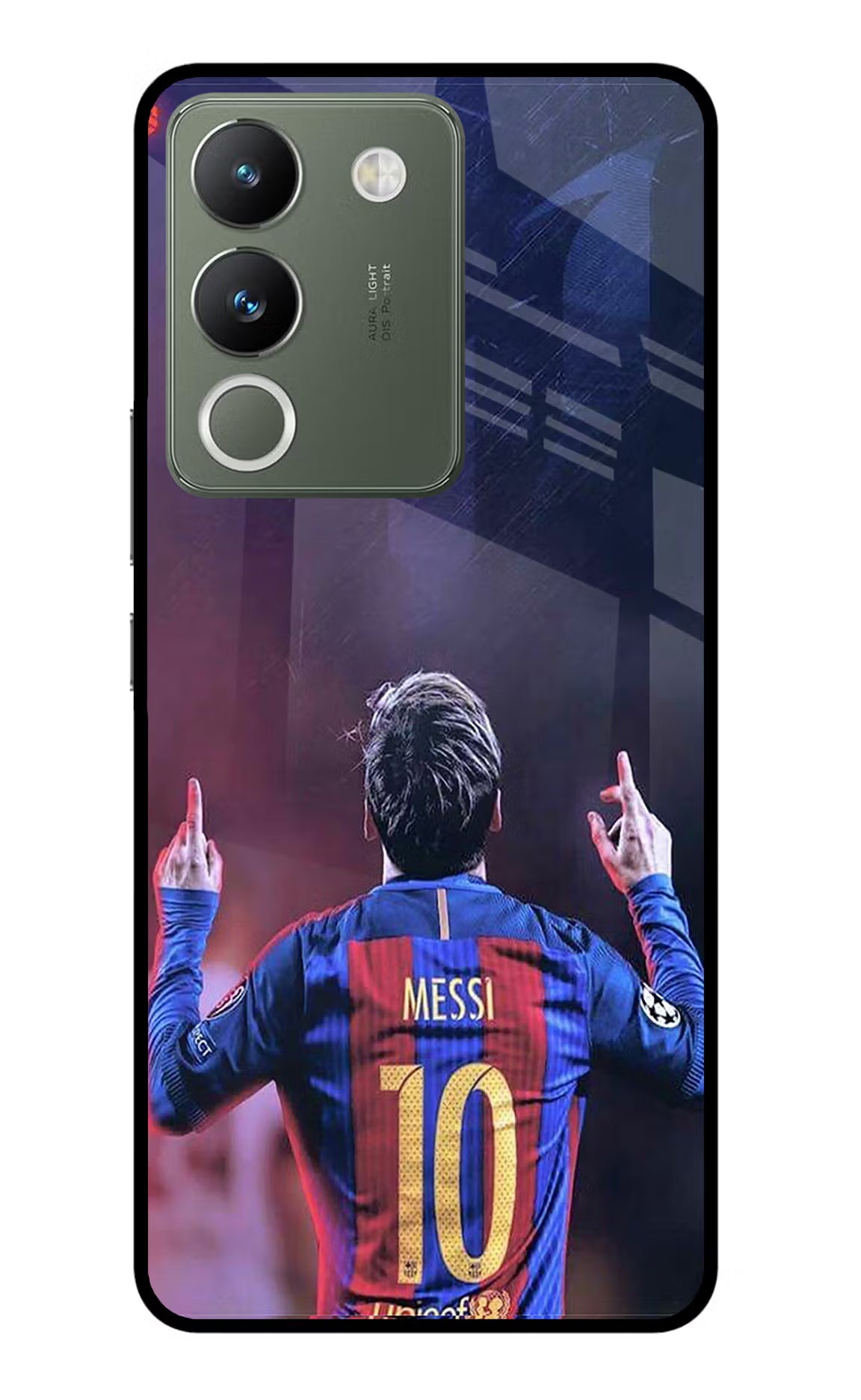 Messi Vivo Y200 5G Glass Case Back Cover by Casekaro