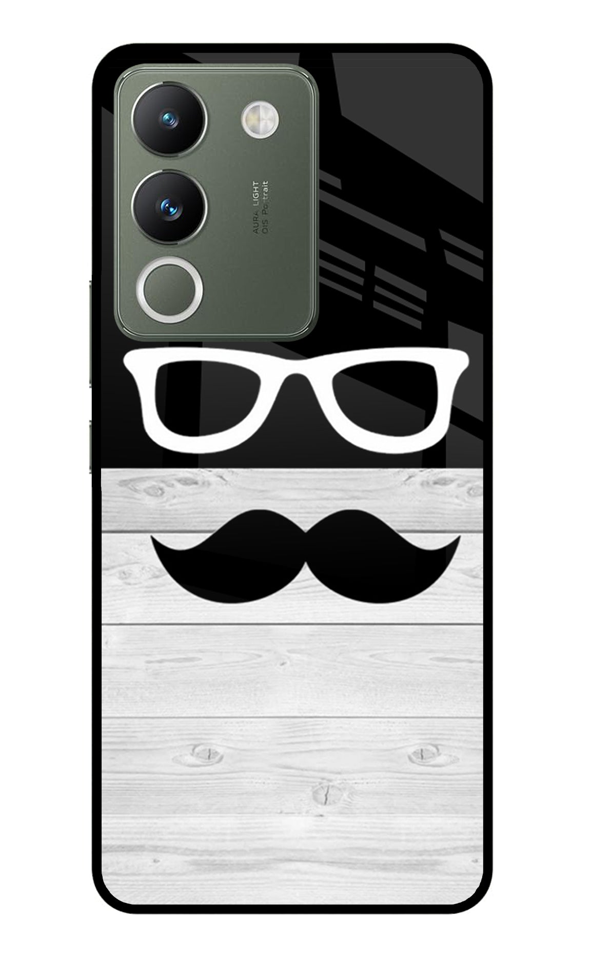 Mustache Vivo Y200 5G Glass Case