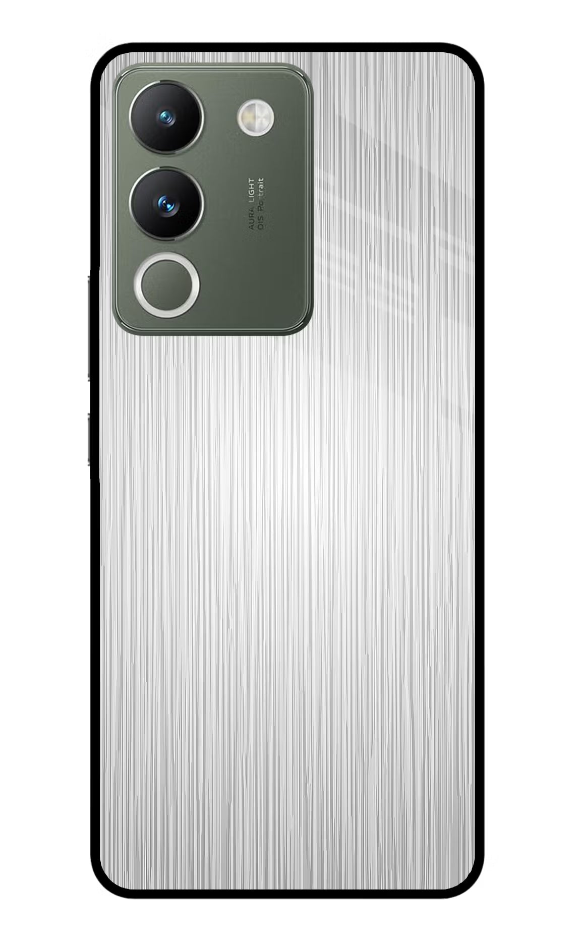 Wooden Grey Texture Vivo Y200 5G Glass Case Back Cover by Casekaro