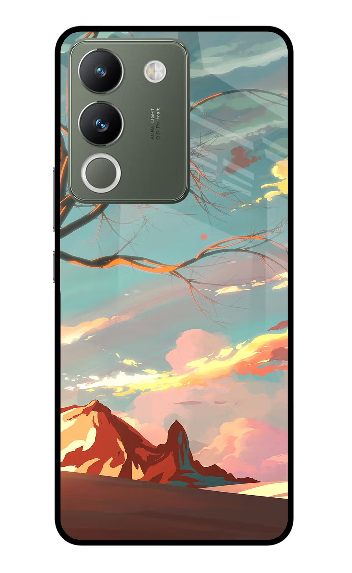 Scenery Vivo Y200 5G Glass Case Back Cover by Casekaro