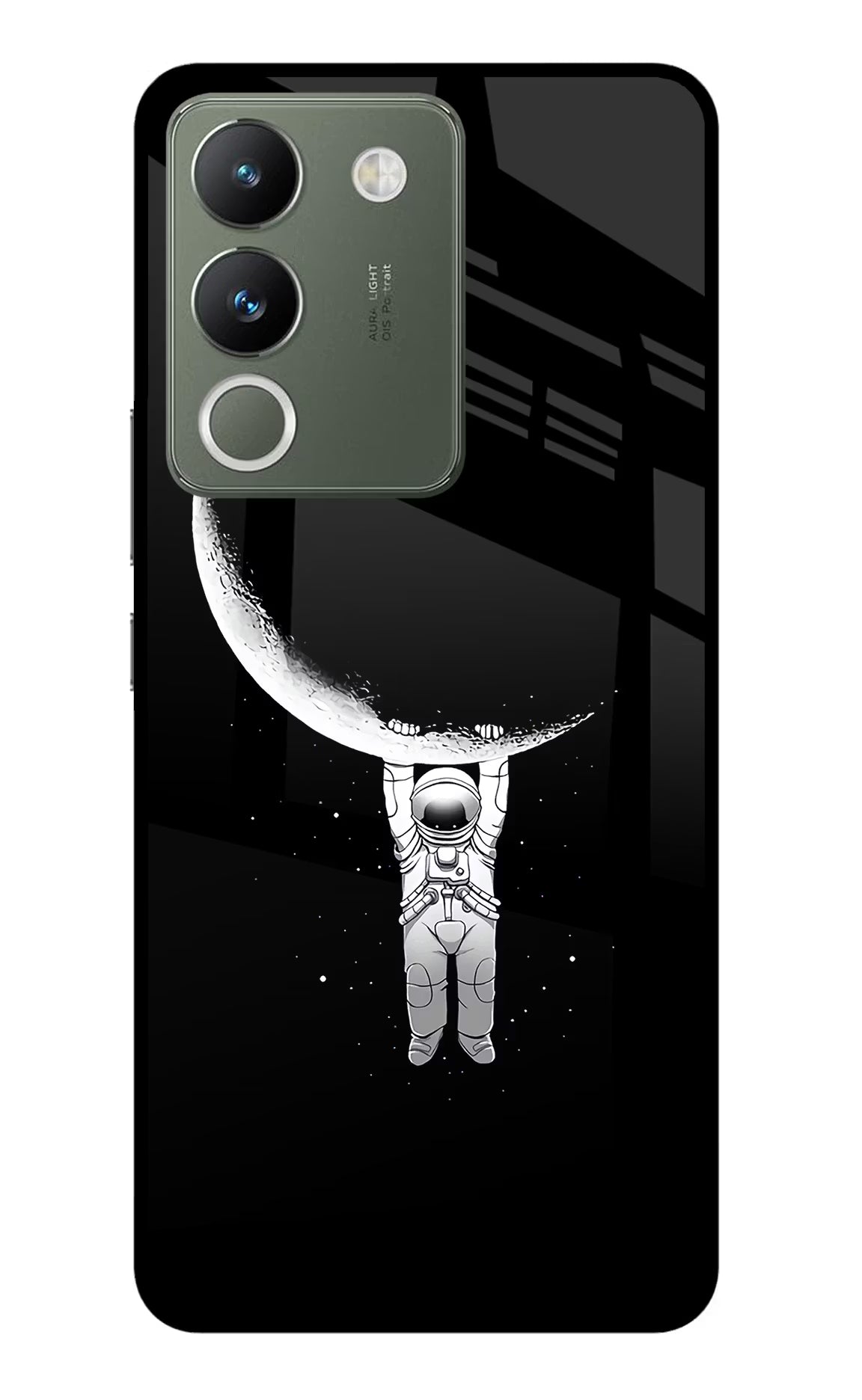 Moon Space Vivo Y200 5G Glass Case Back Cover by Casekaro