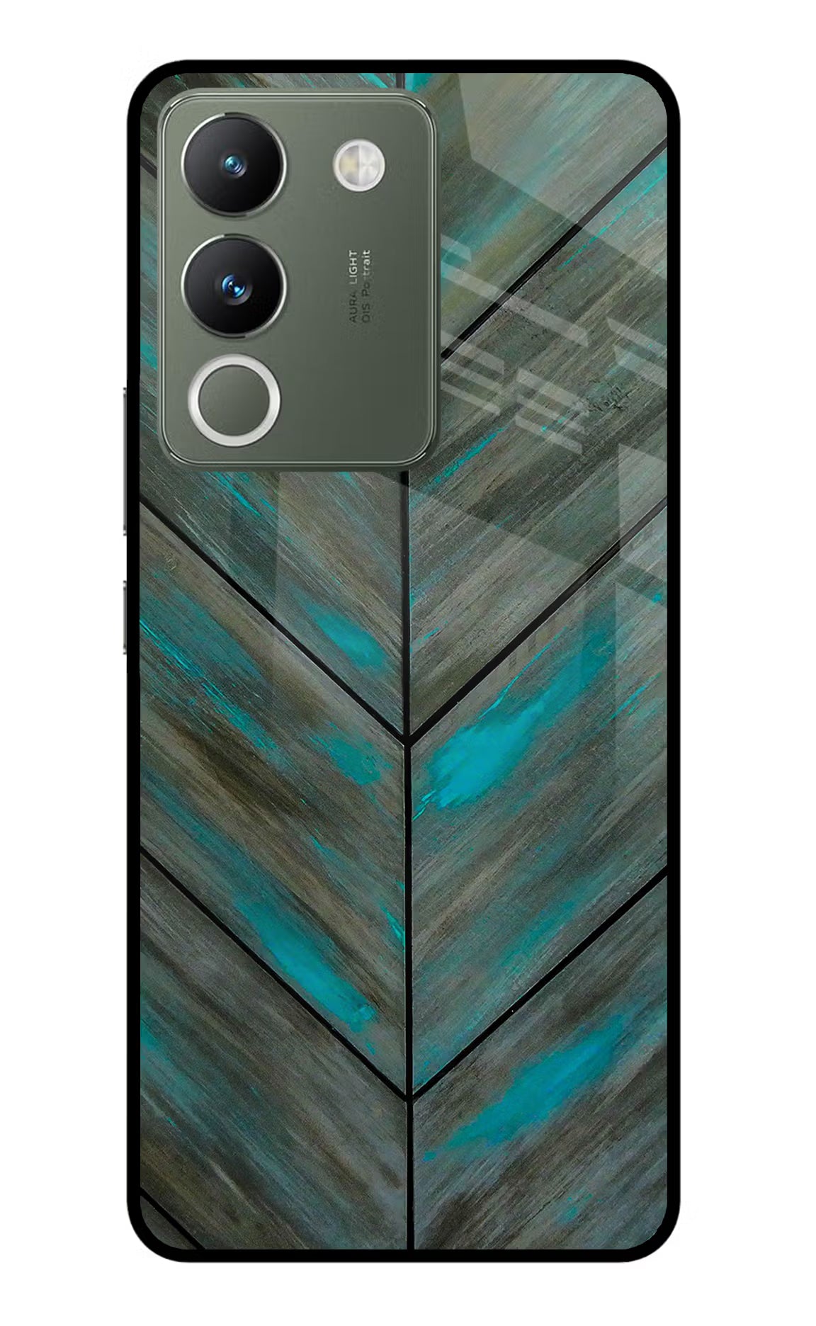 Pattern Vivo Y200 5G Glass Case Back Cover by Casekaro