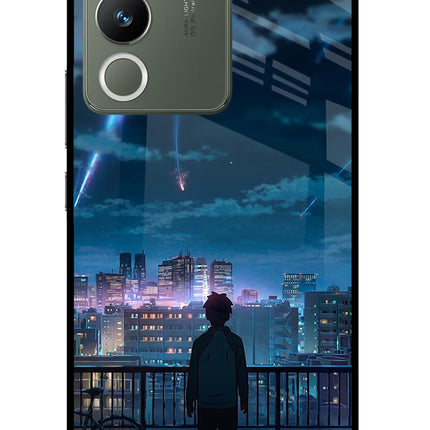 Anime Vivo Y200 5G Glass Case Back Cover by Casekaro