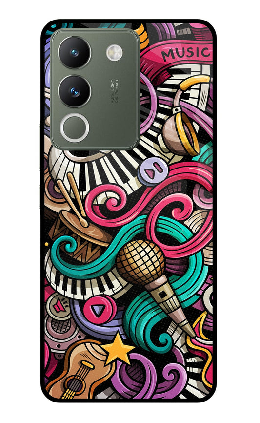 Music Abstract Vivo Y200 5G Glass Case