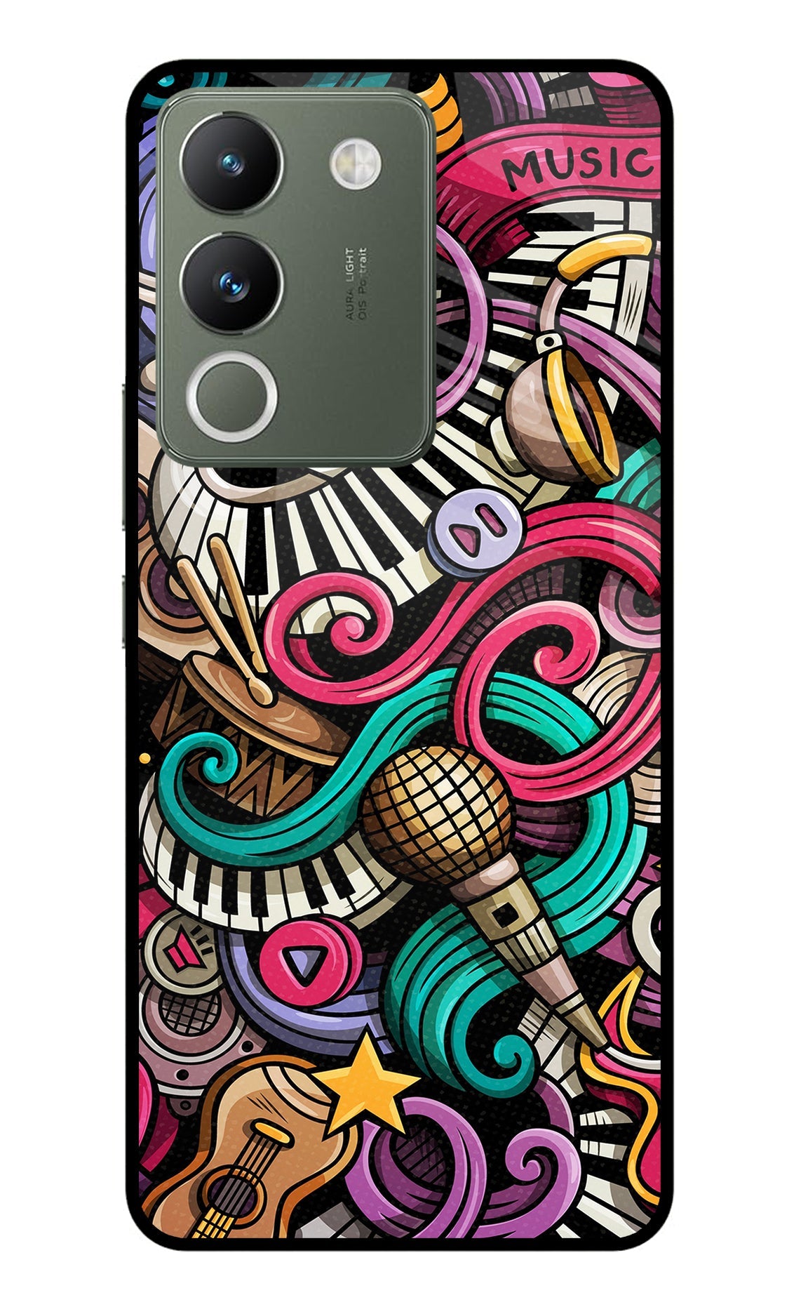 Music Abstract Vivo Y200 5G Back Cover