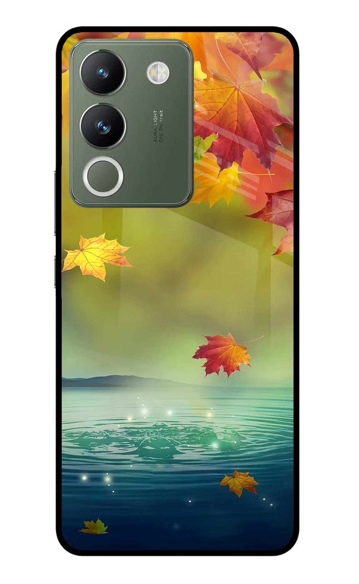Flowers Vivo Y200 5G Glass Case Back Cover by Casekaro