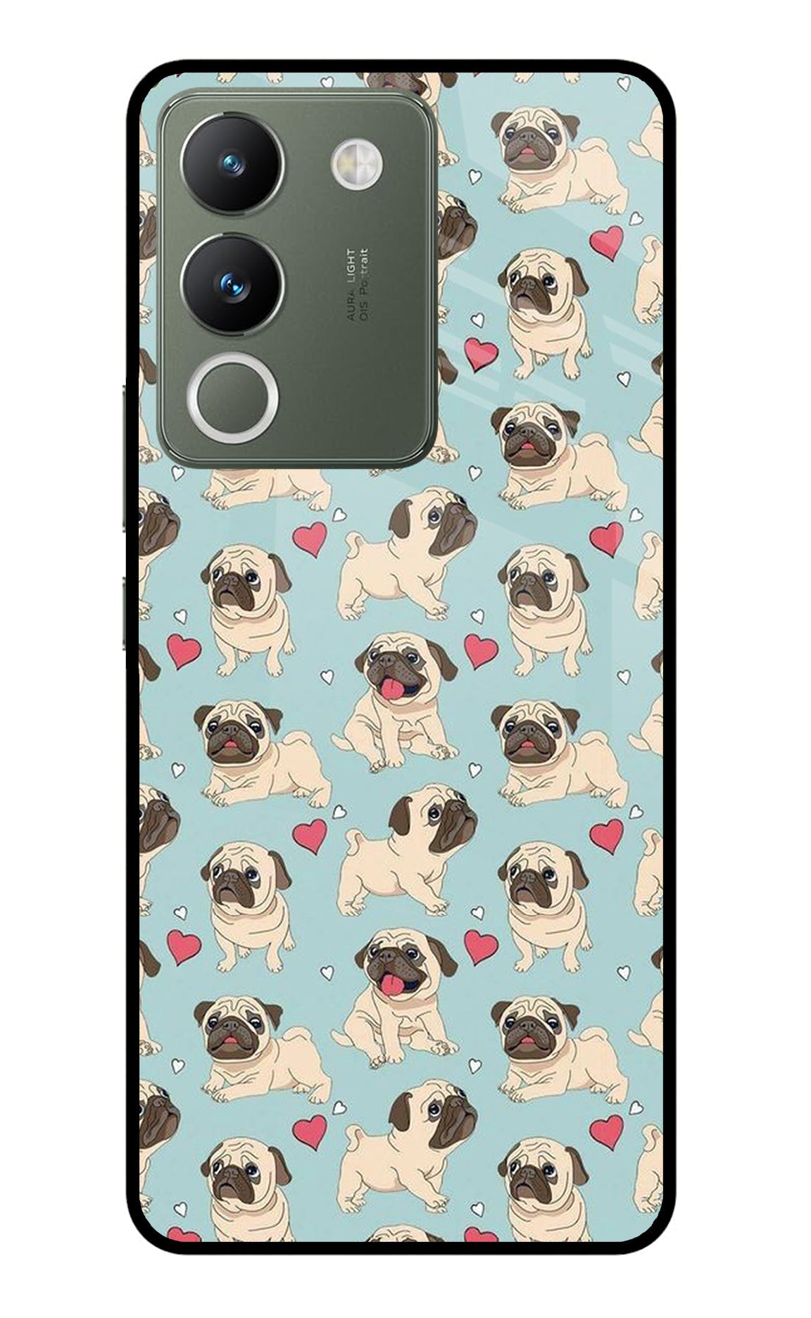 Pug Dog Vivo Y200 5G Glass Case