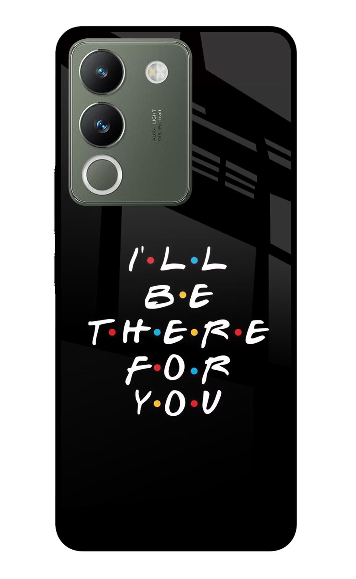 I'll Be There For You Vivo Y200 5G Glass Case Back Cover by Casekaro