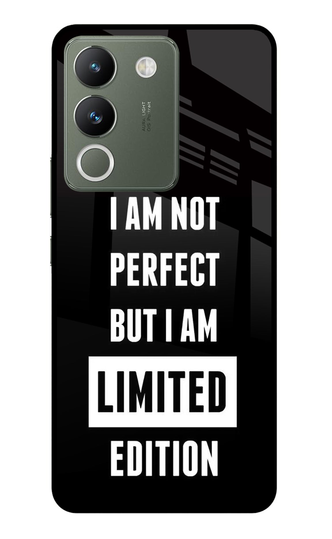 I Am Not Perfect But I Am Limited Edition Vivo Y200 5G Glass Case