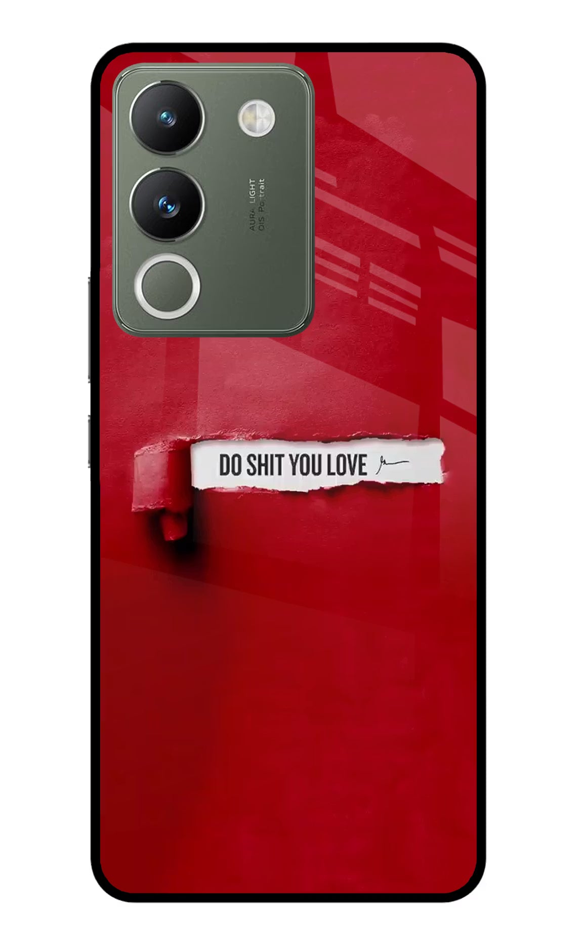 Do Shit You Love Vivo Y200 5G Glass Case Back Cover by Casekaro