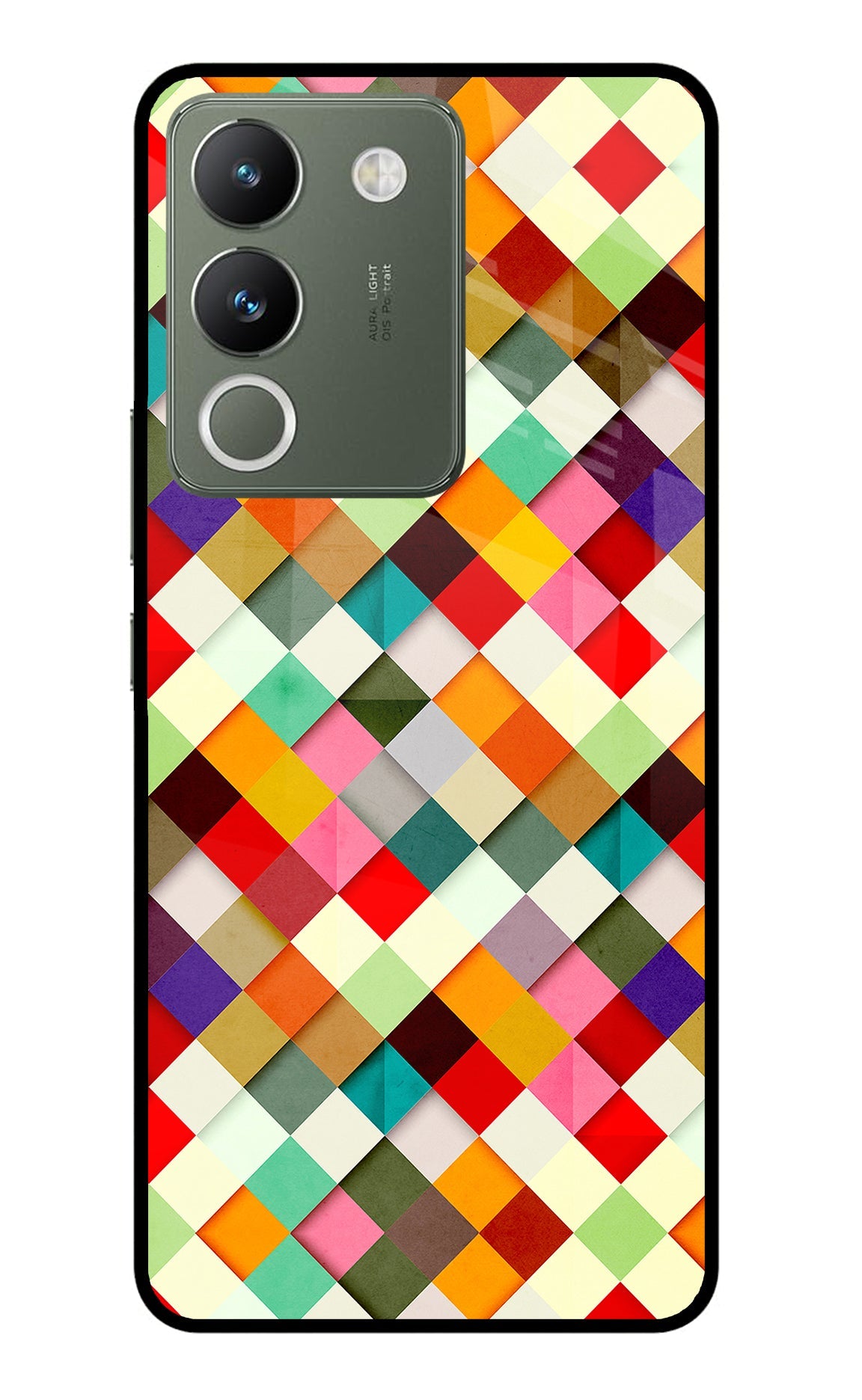 Geometric Abstract Colorful Vivo Y200 5G Back Cover