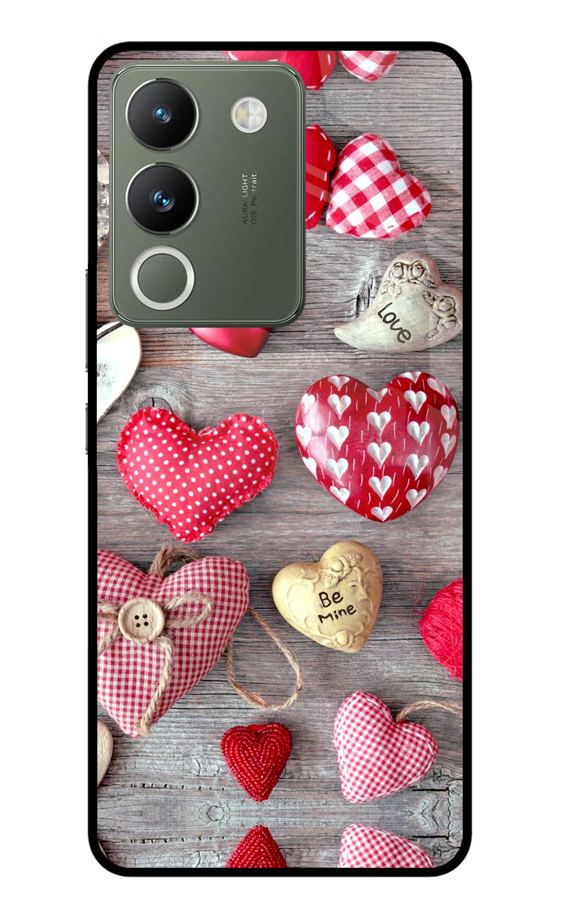 Love Wallpaper Vivo Y200 5G Glass Case Back Cover by Casekaro