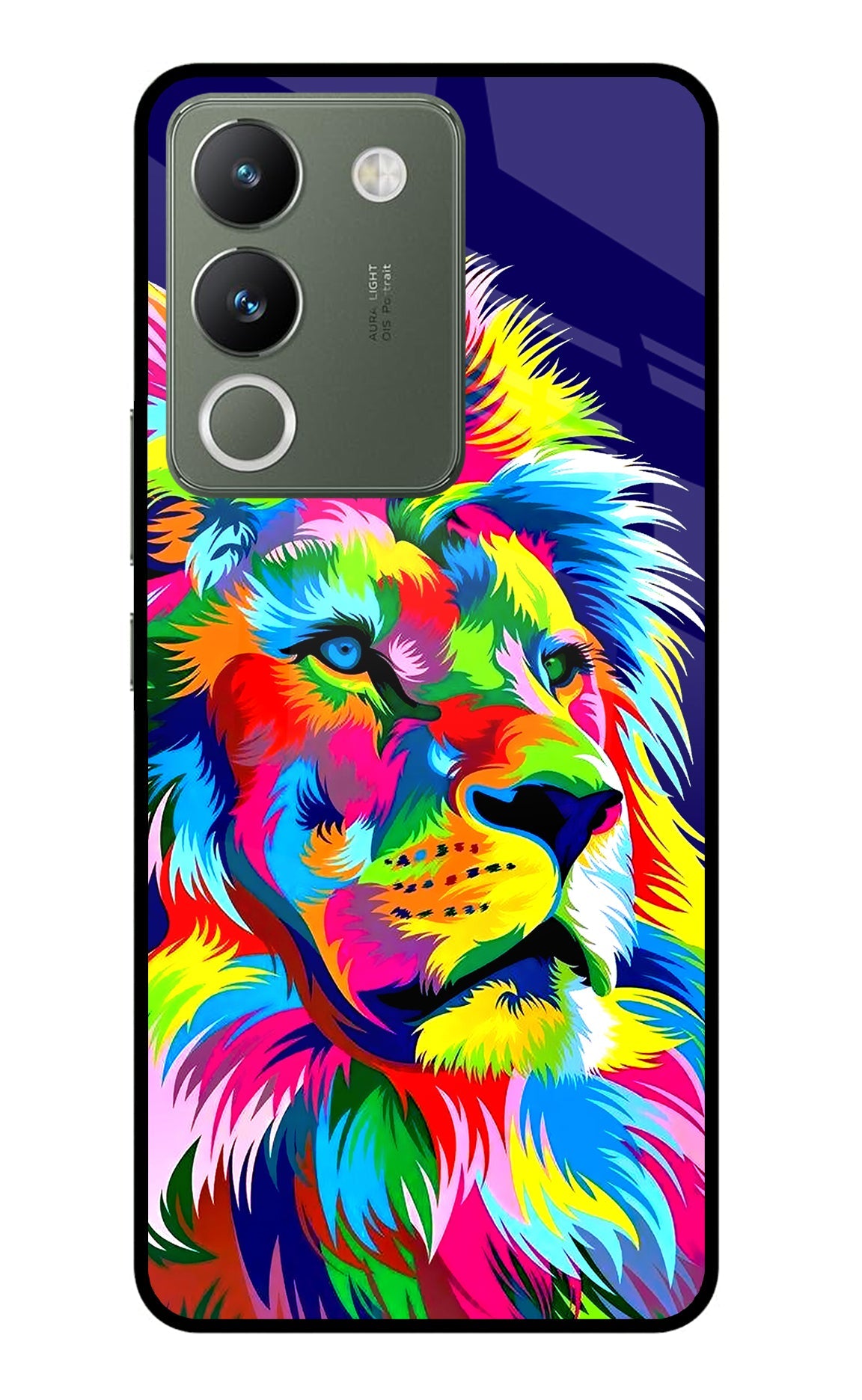 Vector Art Lion Vivo Y200 5G Back Cover