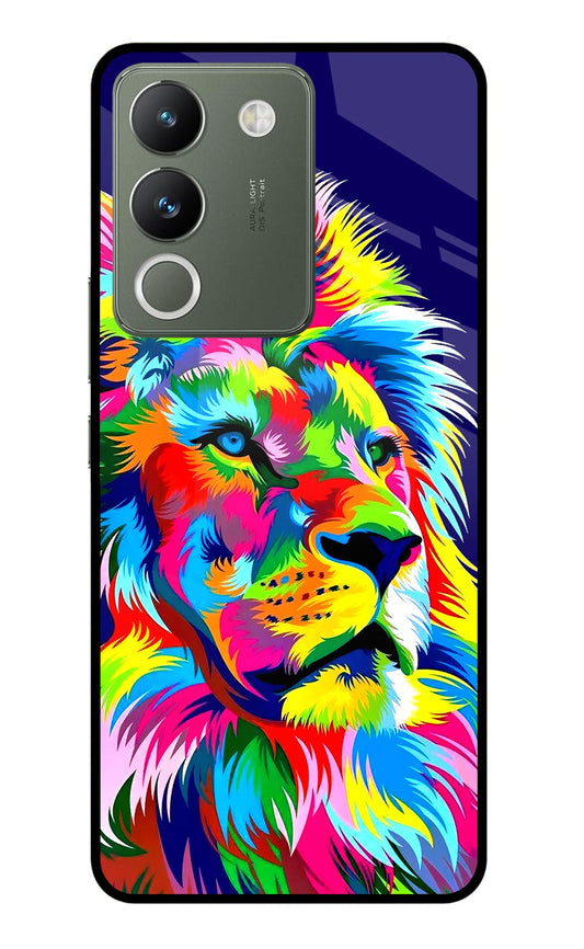 Vector Art Lion Vivo Y200 5G Glass Case