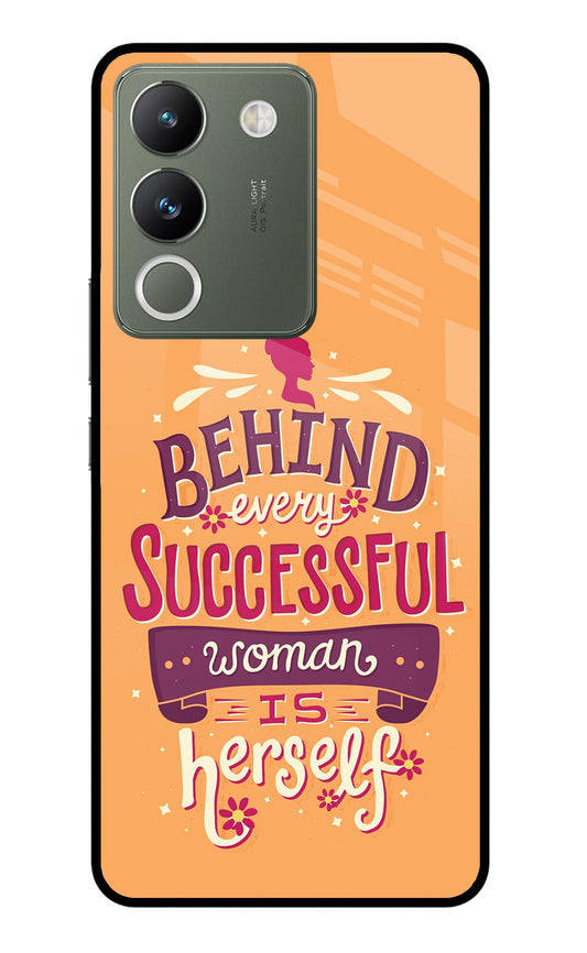 Behind Every Successful Woman There Is Herself Vivo Y200 5G Glass Case