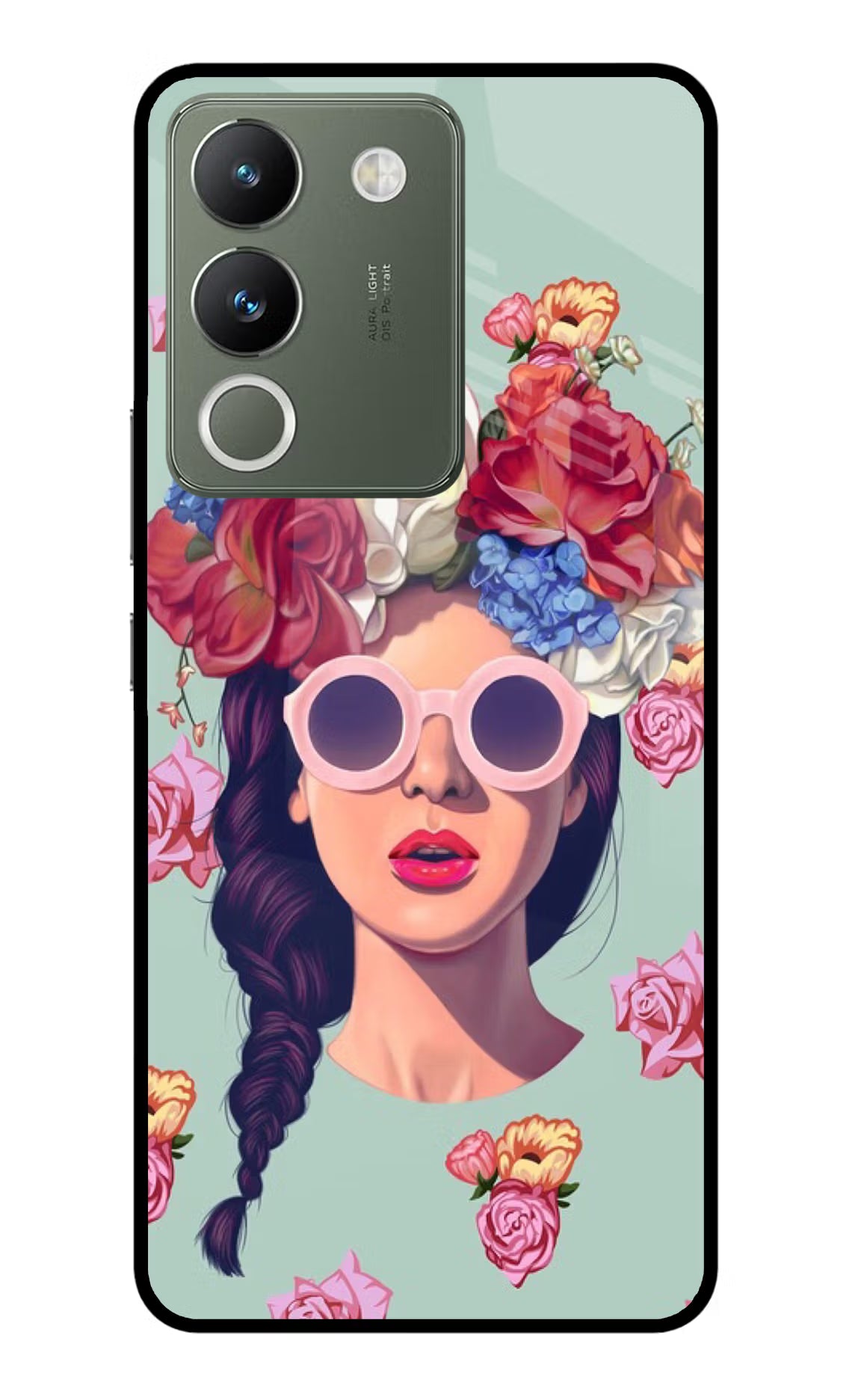 Pretty Girl Vivo Y200 5G Glass Case Back Cover by Casekaro