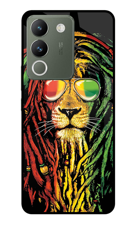 Rasta Lion Vivo Y200 5G Glass Case